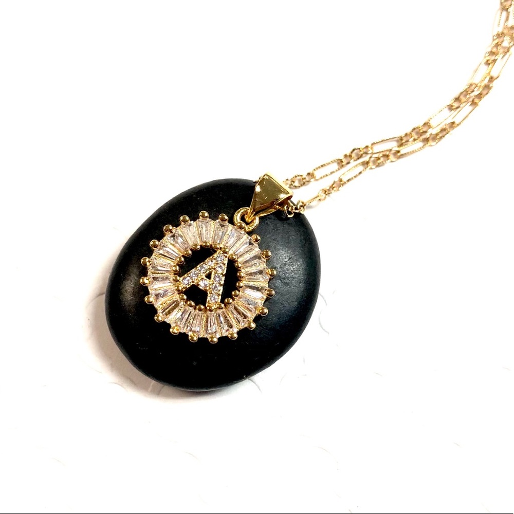 Initial A Necklace, Letter A, Personalized A, Boho - Picture 2 of 9